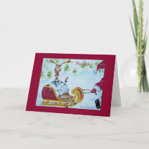 Reindeer Payback Helgdag Card