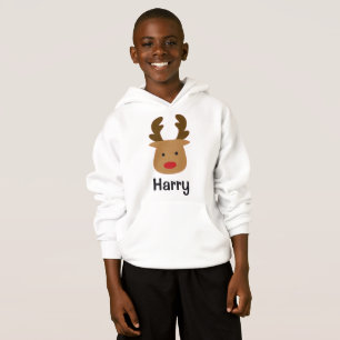 Reindeer Personlig Kids Namn T Shirt