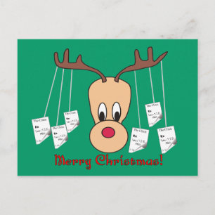 Reindeer Pharmacy God jul Helg Vykort