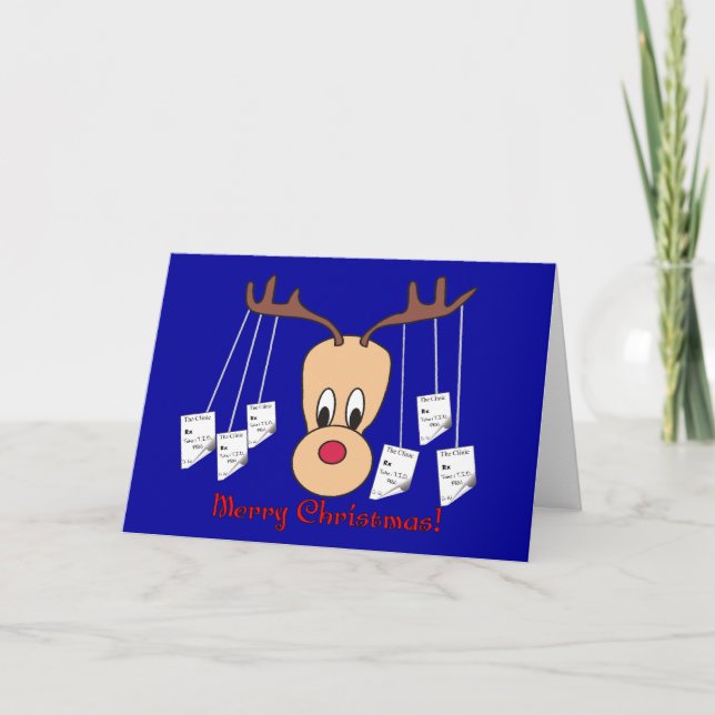 Reindeer Pharmacy God jul Helgkort (Framsida)