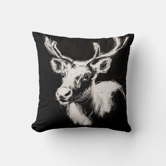 Reindeer Pillow Kudde (Framsida)