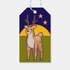 Reindeer, Pixelart, Pixel, Art  Presentetikett