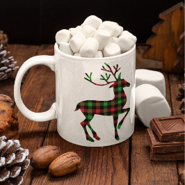 Reindeer Red och Grönt Buffalo Play-jul Kaffemugg