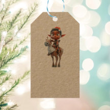 Reindeer Rider jul Elf Kraft Gift Märkres