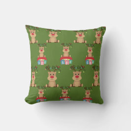 Reindeer Roundup Pillow Kudde