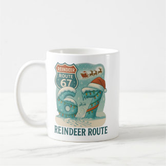 Reindeer Route 67 Christmas Mug Kaffemugg