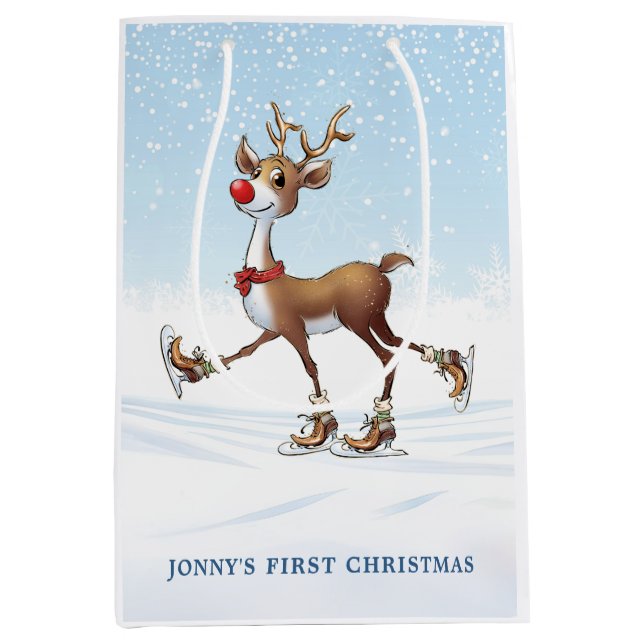 Reindeer Rudolph Baby Första julklapp (Framsidan)