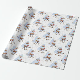 Reindeer Rudolph jul Presentpapper