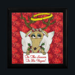 Reindeer - säsong 2: Blomanskorgen Smyckeskrin<br><div class="desc">Du visar Lee Hiller Design Collection. Apparatur,  gåvor och samlarföremål Lee Hiller Photography eller Digital Art Collection. Du kan visa hennes naturfotografi på http://HikeOurPlanet.com/ och följa hennes vandrande blogg i Hett Vår nationalpark.</div>