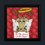 Reindeer - säsong 2: Blomanskorgen Smyckeskrin<br><div class="desc">Du visar Lee Hiller Design Collection. Apparatur,  gåvor och samlarföremål Lee Hiller Photography eller Digital Art Collection. Du kan visa hennes naturfotografi på http://HikeOurPlanet.com/ och följa hennes vandrande blogg i Hett Vår nationalpark.</div>