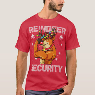 Reindeer Security, julklapp Humor T Shirt
