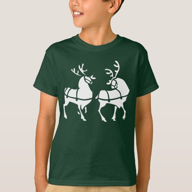 Reindeer Shirt Festive jul-Barn T-shirts (Framsida)