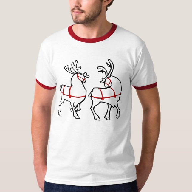 Reindeer Shirt Festive jul T-shirts & Gifts (Framsida)