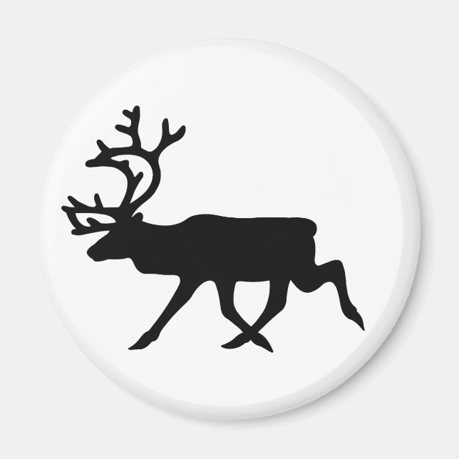 Reindeer Silhouette Magnet (Framsidan)