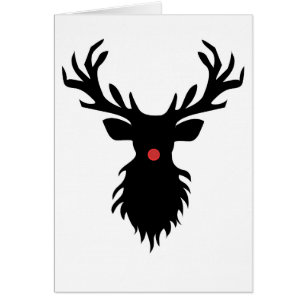 Reindeer Silhouette OBS Kort