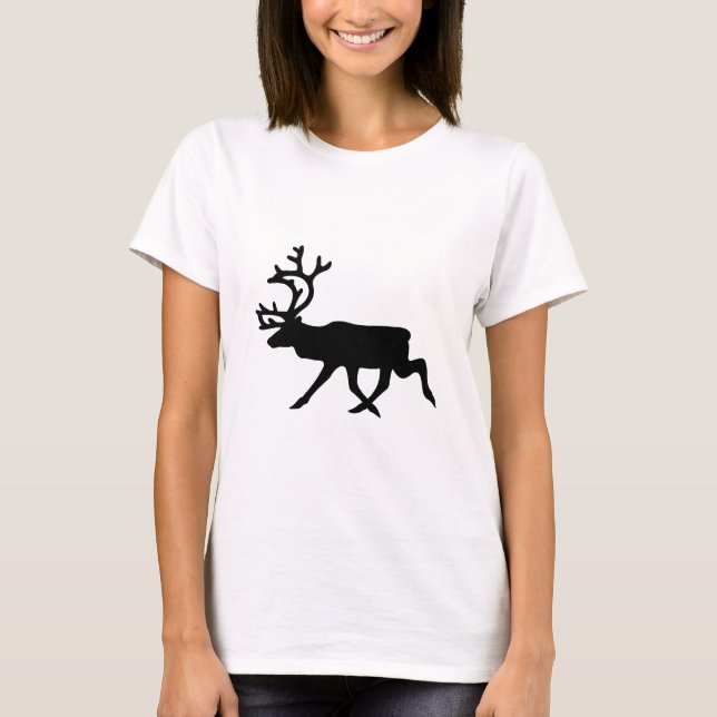 Reindeer Silhouette T-shirt (Framsida)