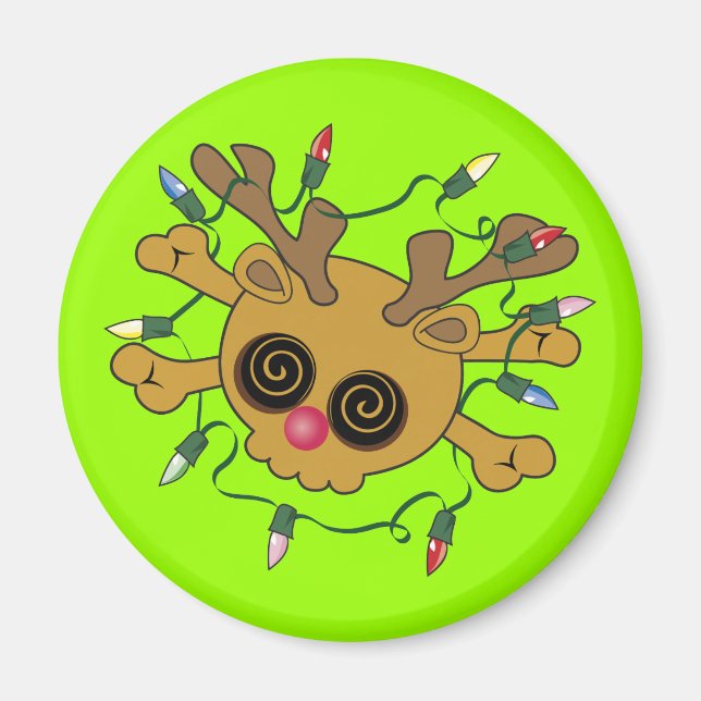 Reindeer Skull Magnet (Framsidan)