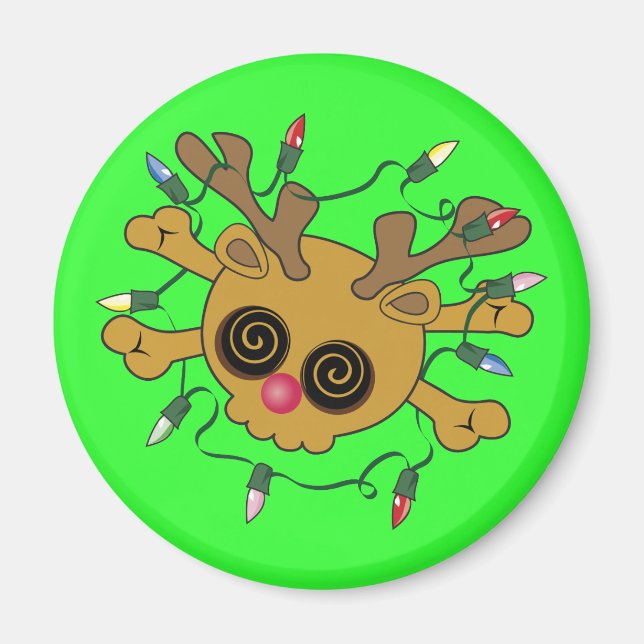 Reindeer Skull Magnet (Framsidan)