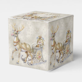 Reindeer Sleigh Helgdag Gift Box Presentaskar