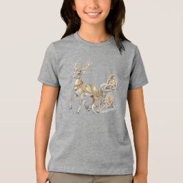 Reindeer Sleigh Helgdag T-Shirt