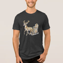 Reindeer Sleigh Manar-Shirt T Shirt