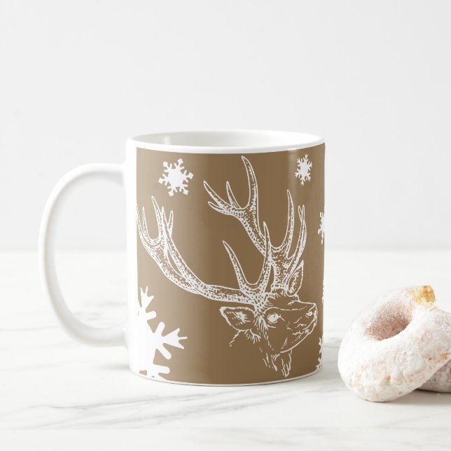 Reindeer & Snöflingor Toffee Mugg (Med munk)
