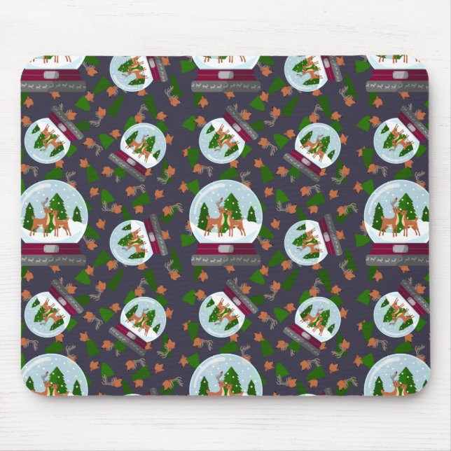 Reindeer Snow Globes Musmatta (Framsidan)