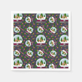 Reindeer Snow Globes Pappersservett