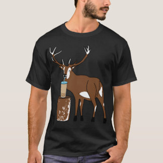 Reindeer som dricker Bubble Tea T Shirt