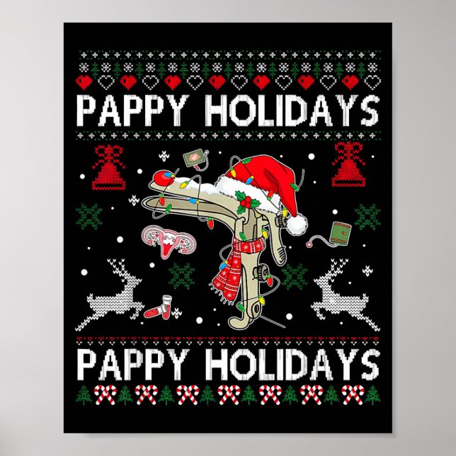 Reindeer Speculum Obgyn Nurse Ugly Christmas Obste Poster (Framsidan)