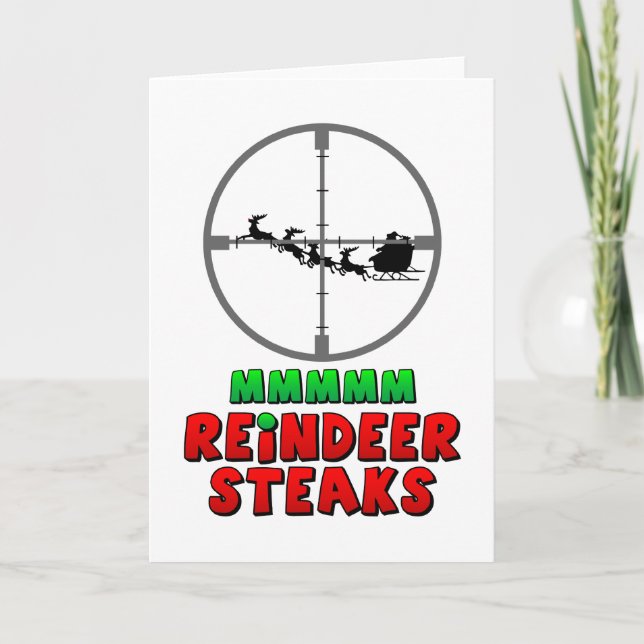 Reindeer Steaks Helgkort (Framsida)