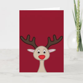 Reindeer tecknade figurer helgkort