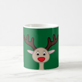 Reindeer tecknade figurer kaffemugg