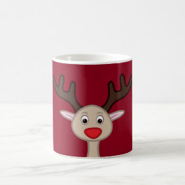 Reindeer tecknade figurer kaffemugg