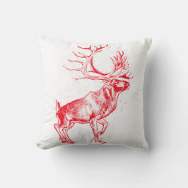 Reindeer Toile de Jouy Pillow Kudde