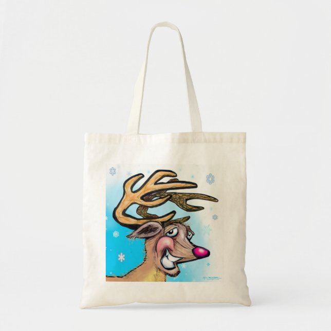 Reindeer Tote Bag Tygkasse (Framsidan)