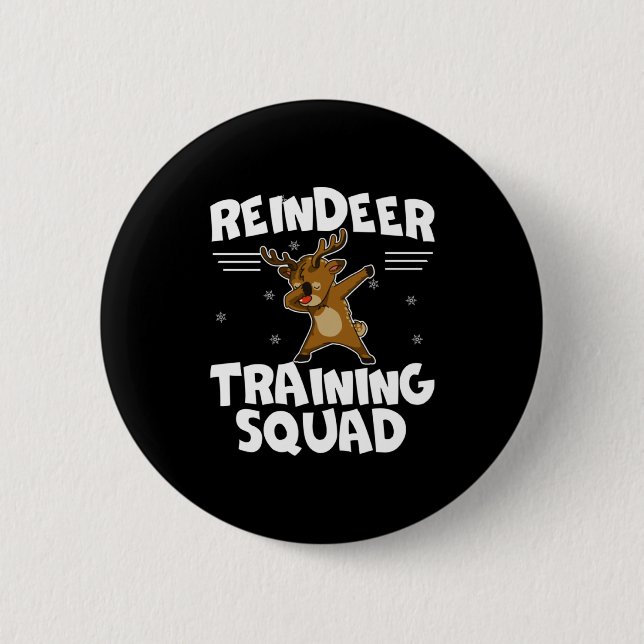 Reindeer Training Squad Deer Team Xmas Running New Knapp (Framsida)