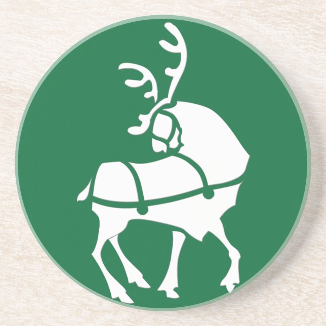 Reindeer Underlägg Anpassningsbar  Jul Underlägg (Framsidan)