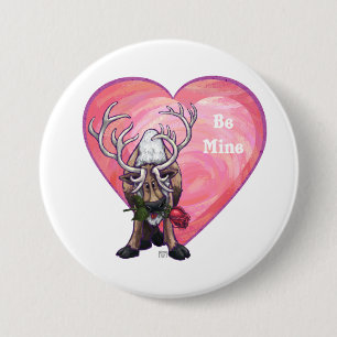 Reindeer Valentindagen Knapp