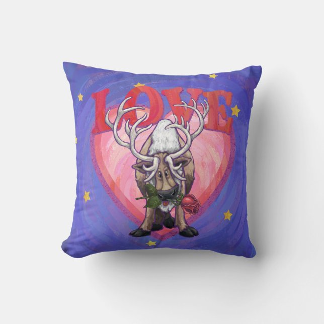 Reindeer Valentindagen Kudde (Framsida)