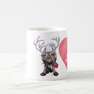 Reindeer Valentindagen Magisk Mugg