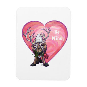 Reindeer Valentindagen Magnet