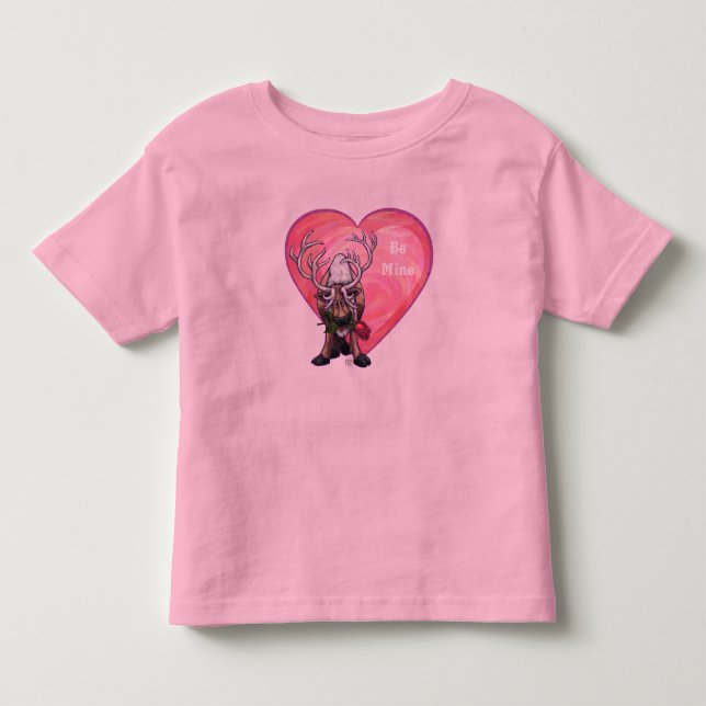 Reindeer Valentindagen Tee (Framsida)