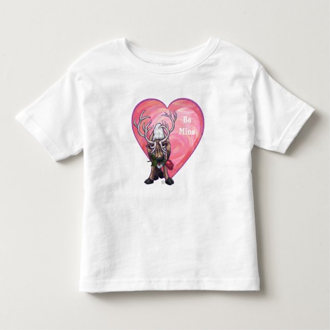 Reindeer Valentindagen Tee (Framsida)