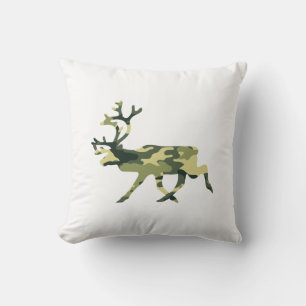 Reindeer/Västindiou Woodland Camouflage/Camo Kudde