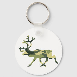 Reindeer/Västindiou Woodland Camouflage/Camo Nyckelring