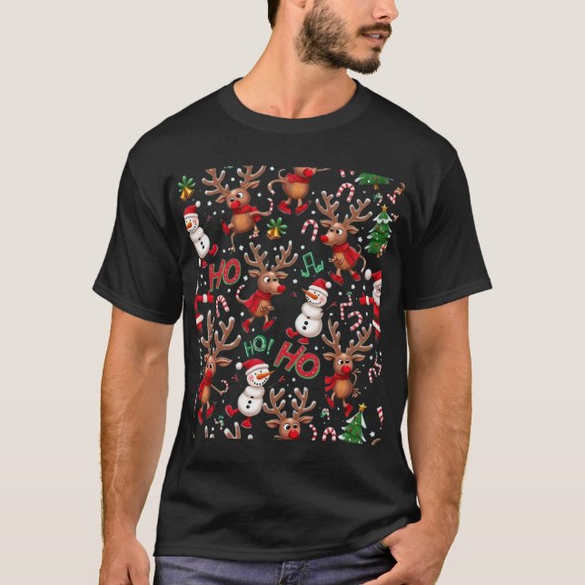 Reindeer Winter Games T Shirt (Framsida)