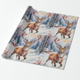 Reindeer Wonderland: Helgdag Bliss Presentpapper
