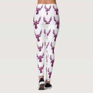 Reindeer X-mas Firande Leggings, M Leggings