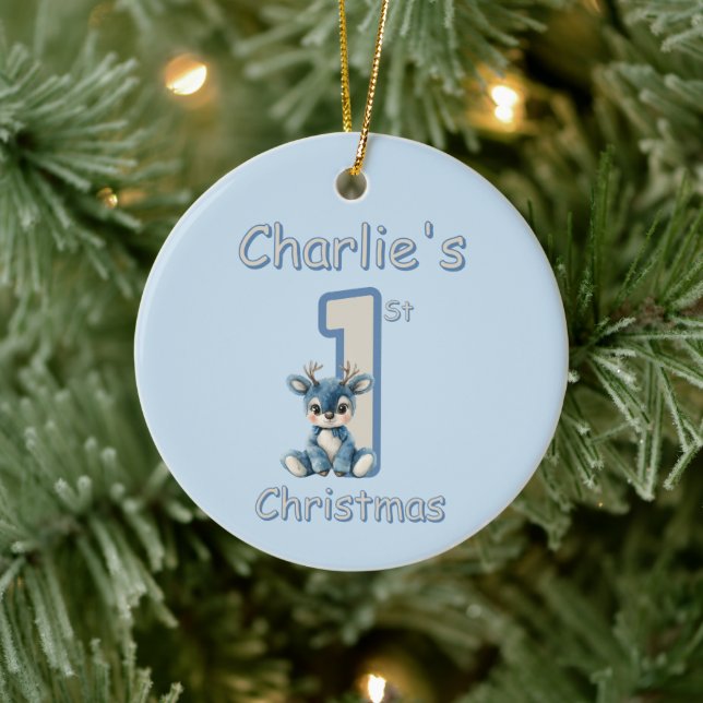 Reindeer's First Christmas! Julgransprydnad Keramik (Träd)